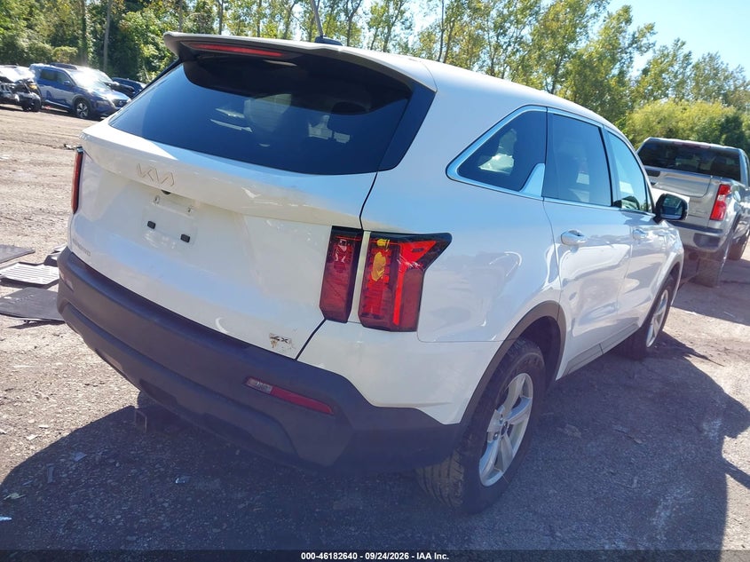 Vin: 5xyrgdlc6pg194456, lot: 46682500, kia sorento lx 20234