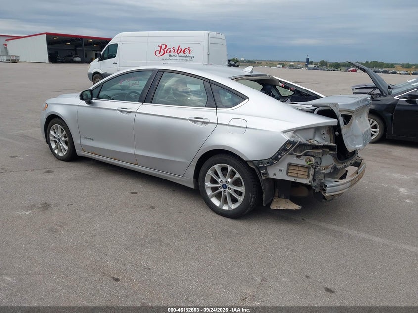 Vin: 3fa6p0lu9kr188031, lot: 46682523, ford fusion hybrid se 20193