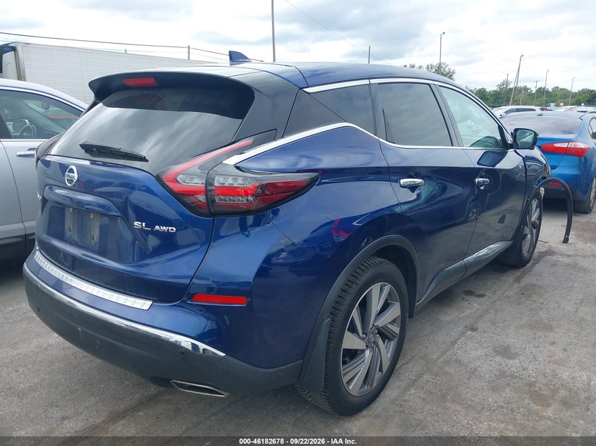 Vin: 5n1az2csxmc125865, lot: 46682538, nissan murano sl intelligent awd 20214
