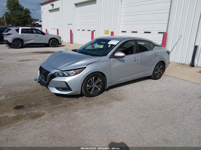 Vin: 3n1ab8cv3ly312041, lot: 46682580, nissan sentra sv xtronic cvt 20202