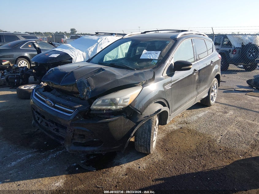 Vin: 1fmcu0j9xeub55181, lot: 46682598, ford escape titanium 20142