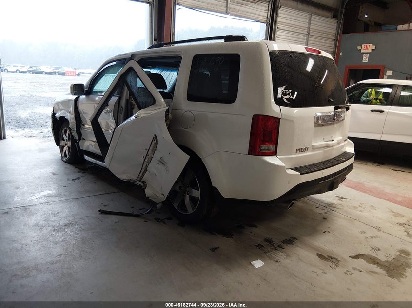 Vin: 5fnyf3h92db031229, lot: 46682604, honda pilot touring 20133