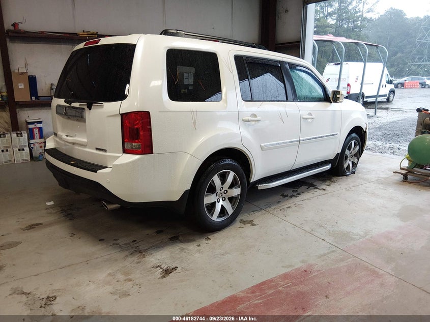 Vin: 5fnyf3h92db031229, lot: 46682604, honda pilot touring 20134