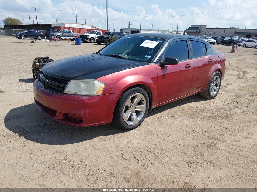Vin: 1c3cdzab1en182537, lot: 46682652, dodge avenger se 20142