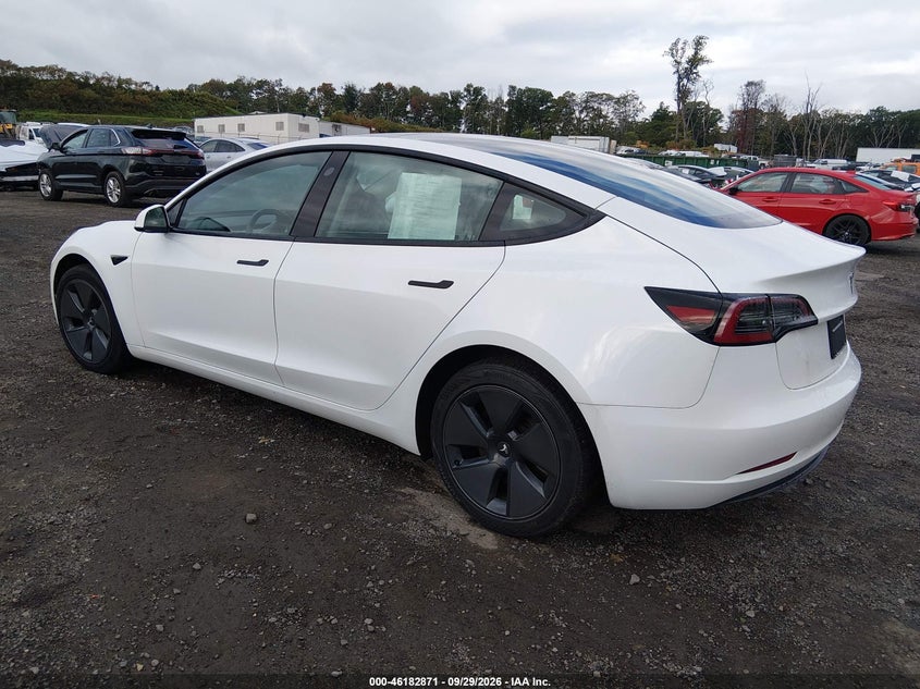 Vin: 5yj3e1ea7pf504336, lot: 46682729, tesla model 3 rear-wheel drive 20233