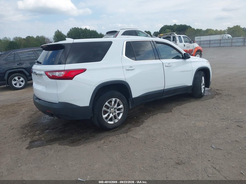 Vin: 1gnerfkw0jj147437, lot: 46682748, chevrolet traverse ls 20184