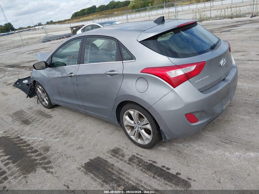 Vin: kmhd35le9du124291, lot: 46682773, hyundai elantra gt 20133
