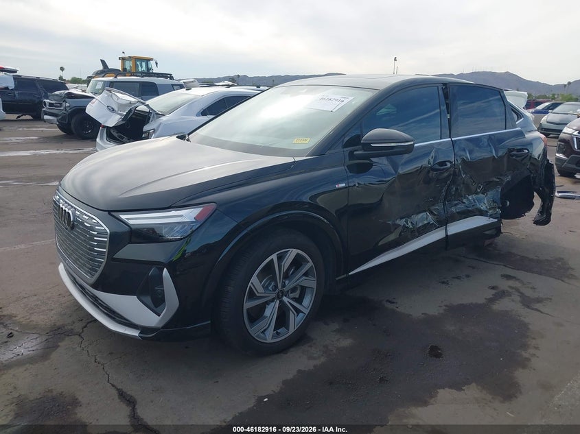 Vin: wa12ubfz6sp062814, lot: 46682775, audi q4 sportback e-tron premium 55 quattro 20252