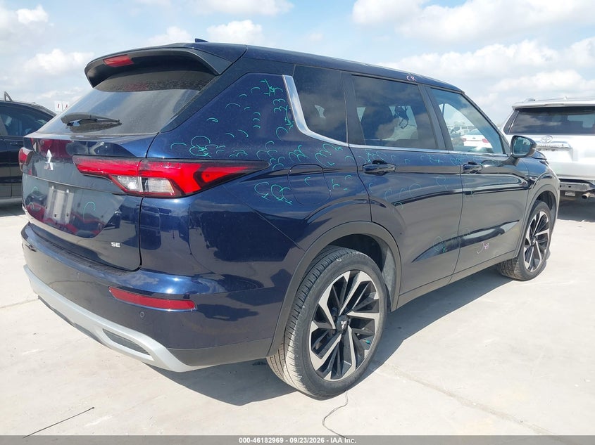 Vin: ja4j3ua88pz047607, lot: 46682829, mitsubishi outlander se 2.5 2wd 20234