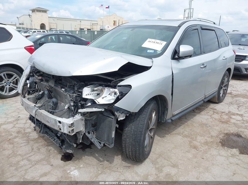 Vin: 5n1ar2mn1ec642191, lot: 46682881, nissan pathfinder platinum 20142
