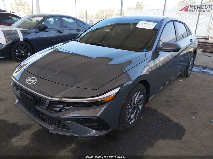Vin: kmhlm4dj2tu214427, lot: 46682893, hyundai elantra hybrid blue 20262