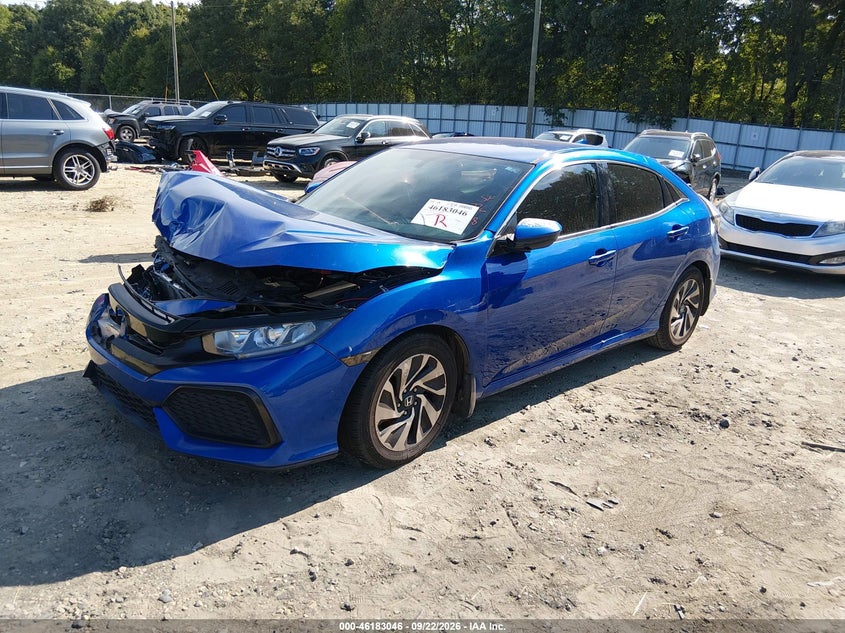 2018 Honda Civic, Удар спереду, IAAI, VIN SHHFK7H2XJU206396 — фото 2