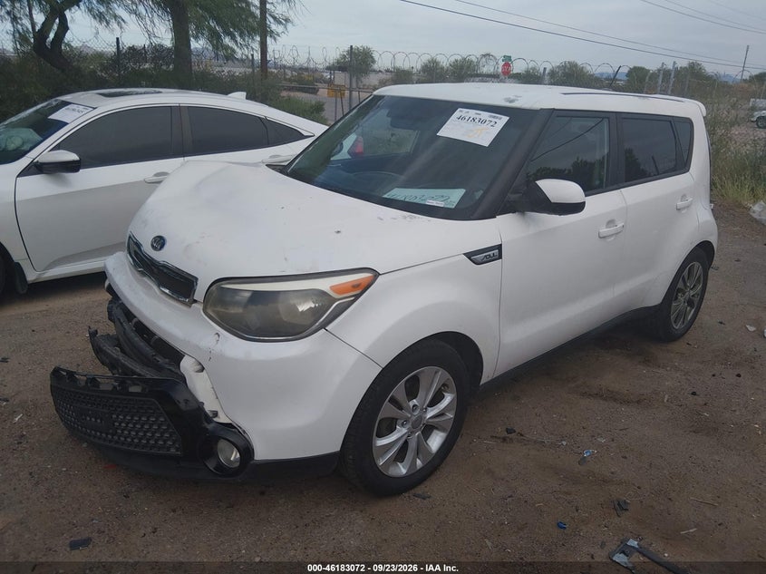 Vin: kndjp3a50g7261609, lot: 46682933, kia soul + 20162
