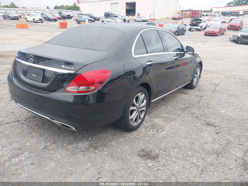 Vin: 55swf4kb5ju264623, lot: 46682947, mercedes-benz c 300 4matic 20184