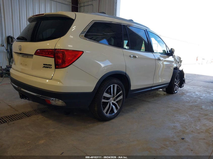 Vin: 5fnyf6h96hb094664, lot: 46682971, honda pilot touring 20174
