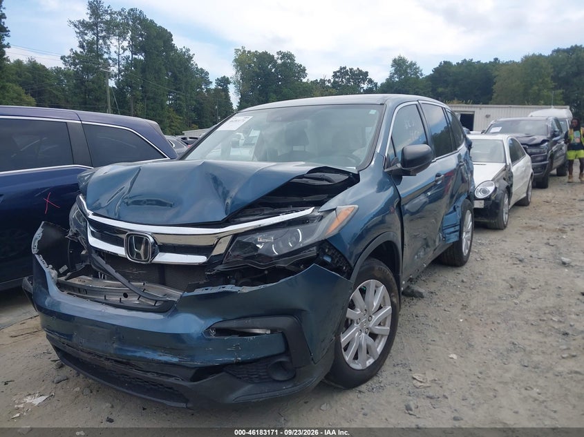 Vin: 5fnyf5h16kb029955, lot: 46683031, honda pilot lx 20192