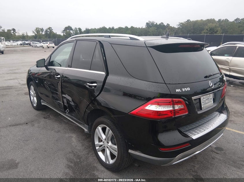 Vin: 4jgda5hb2ca072555, lot: 46683032, mercedes-benz ml 350 4matic 20123