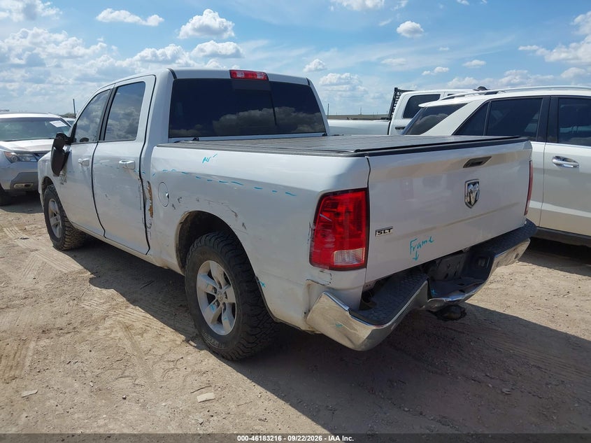 Vin: 3c6rr6lt4kg704536, lot: 46683076, ram 1500 classic slt  4x2 5'7 box 20193