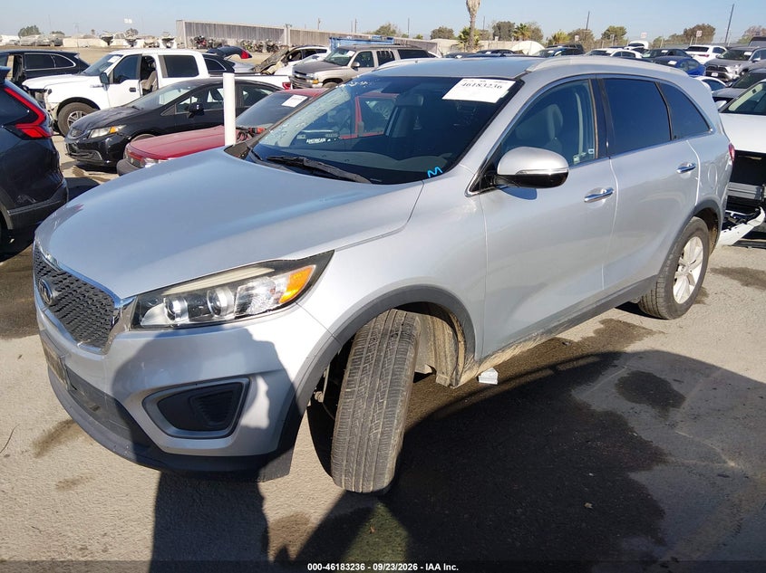 Vin: 5xypg4a34gg046879, lot: 46683095, kia sorento 2.4l lx 20162