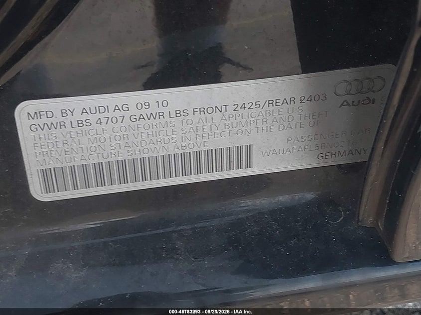 2011 AUDI A4 2.0T PREMIUM · Фото 9