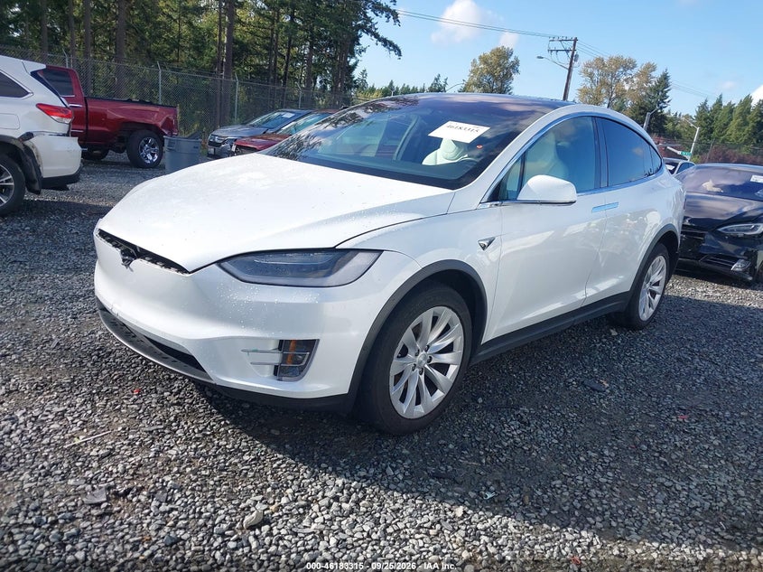 2018 Tesla Model X, Rear, IAAI, VIN 5YJXCBE28JF121289 — photo 2
