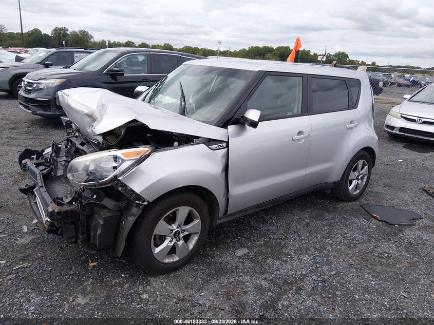 Vin: kndjn2a25h7457682, lot: 46683193, kia soul 20172