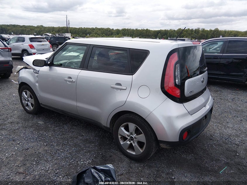 Vin: kndjn2a25h7457682, lot: 46683193, kia soul 20173