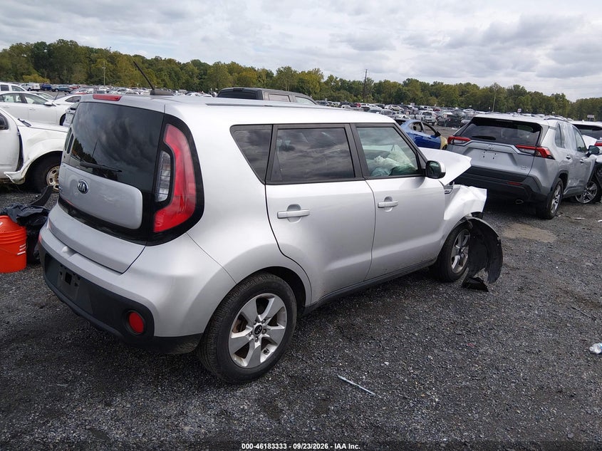Vin: kndjn2a25h7457682, lot: 46683193, kia soul 20174
