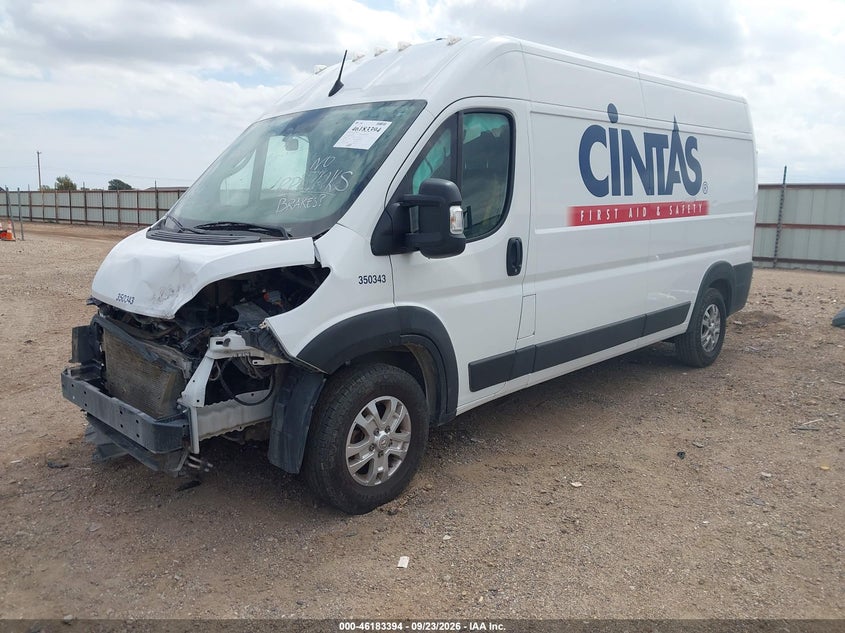 Vin: 3c6lrvdg2pe564197, lot: 46683254, ram promaster 2500 high roof 159 wb 20232