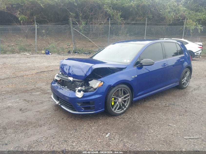2017 Volkswagen Golf R 4-Door W/Dcc Navigation, Front End, IAAI, VIN WVWVF7AU1HW105136 — photo 2
