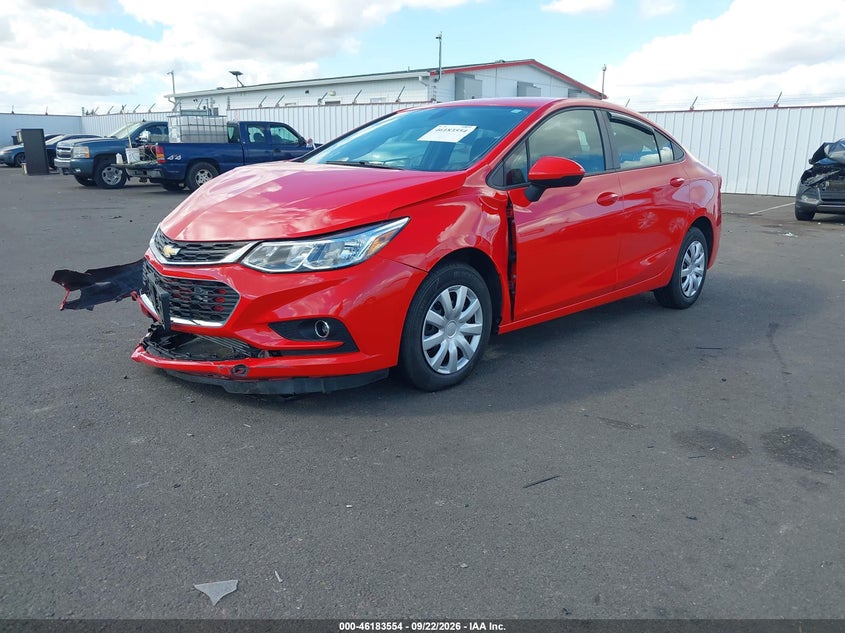 Vin: 1g1bc5sm8j7208075, lot: 46683414, chevrolet cruze ls auto 20182