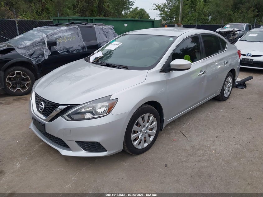 Vin: 3n1ab7ap8hy336731, lot: 46683428, nissan sentra s 20172
