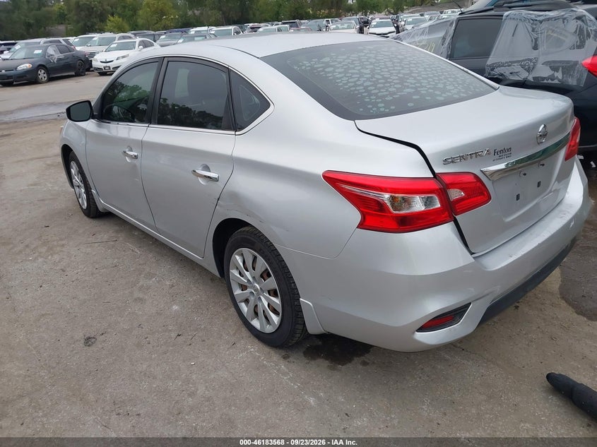 Vin: 3n1ab7ap8hy336731, lot: 46683428, nissan sentra s 20173