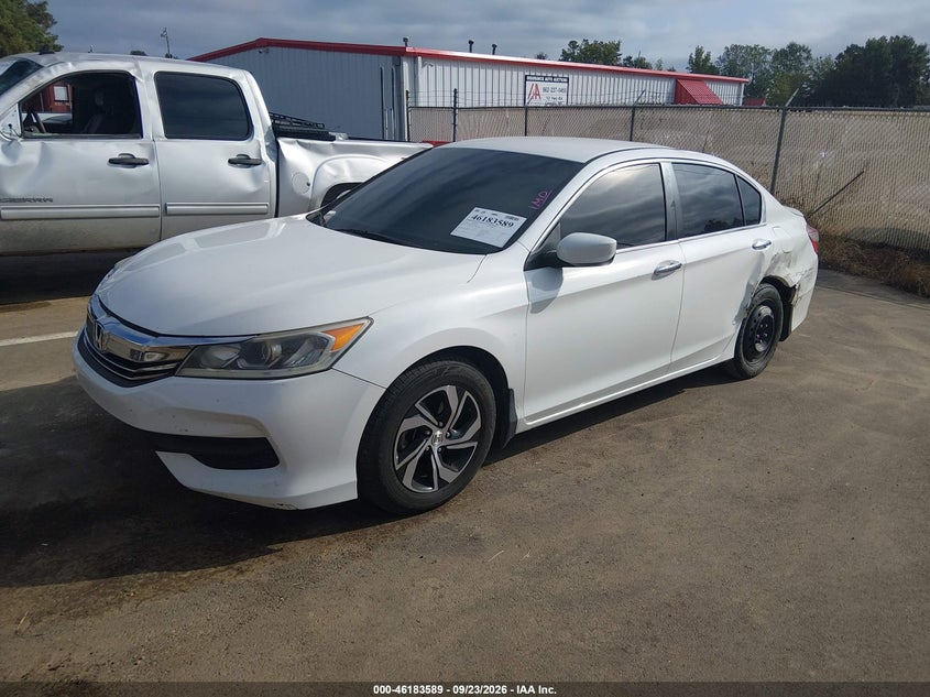 2016 Honda Accord Lx, Left Side, IAAI, VIN 1HGCR2F37GA026620 — photo 2