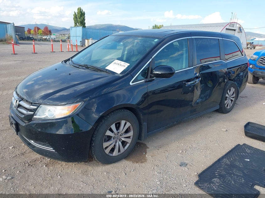 Vin: 5fnrl5h67eb086680, lot: 46683479, honda odyssey ex-l 20142