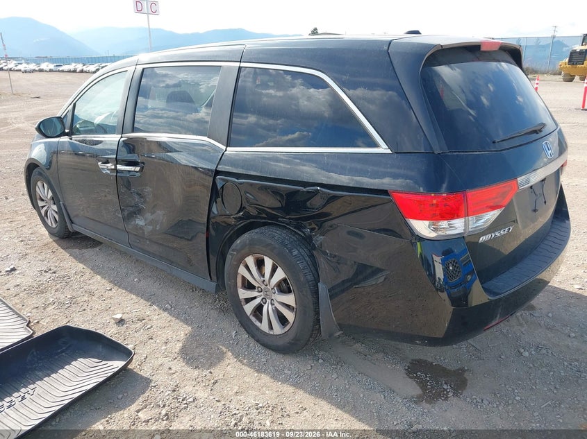 Vin: 5fnrl5h67eb086680, lot: 46683479, honda odyssey ex-l 20143
