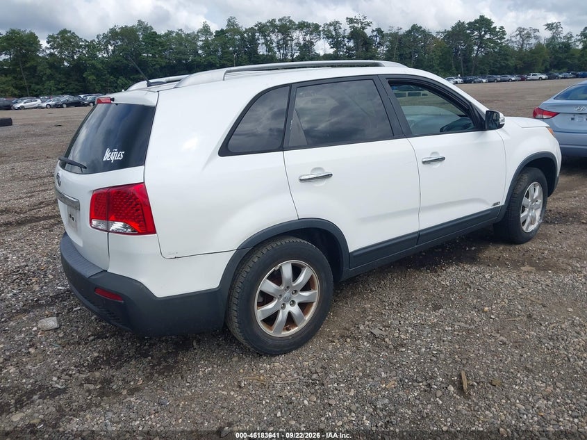 Vin: 5xyktca66dg416039, lot: 46683501, kia sorento lx 20134