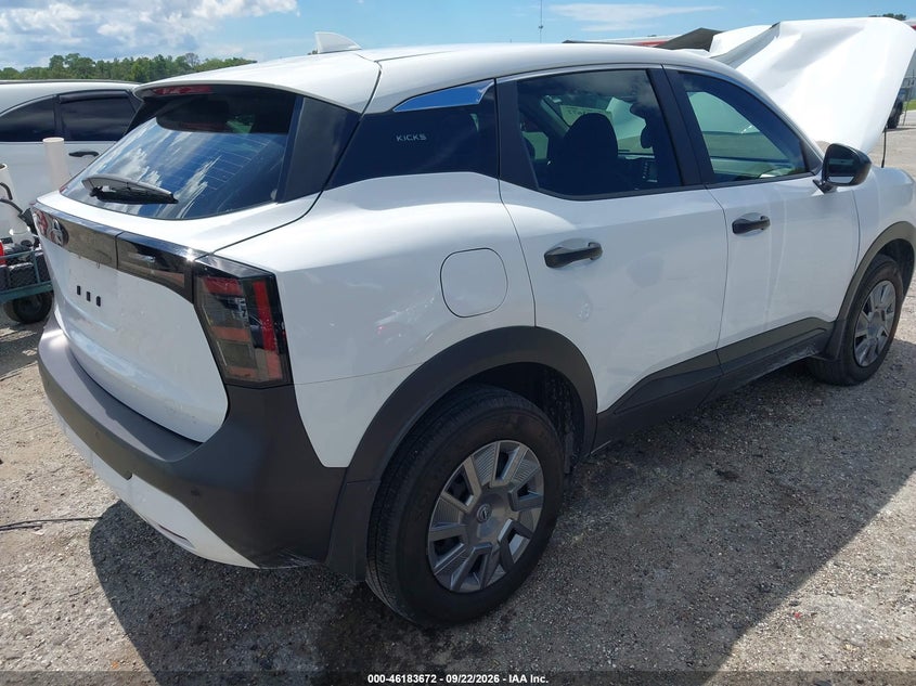 Vin: 3n8ap6ba1sl325209, lot: 46683533, nissan kicks s fwd 20254