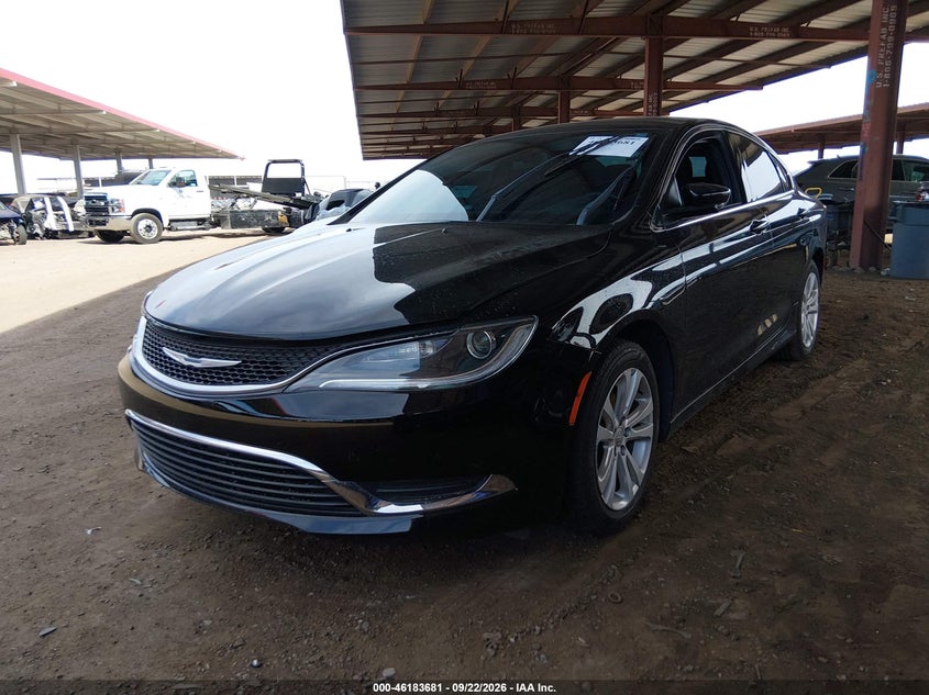 Vin: 1c3cccab2fn627191, lot: 46683540, chrysler 200 limited 20152