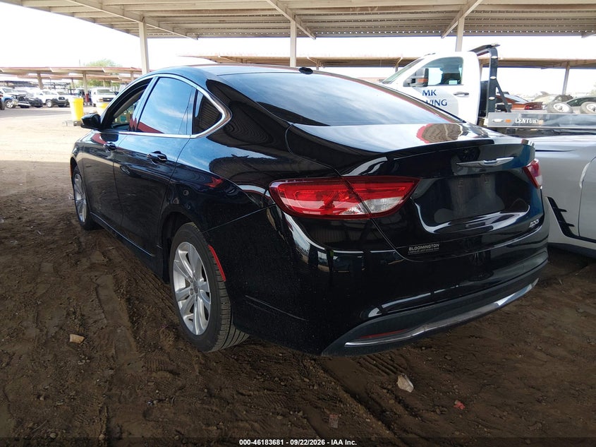 Vin: 1c3cccab2fn627191, lot: 46683540, chrysler 200 limited 20153