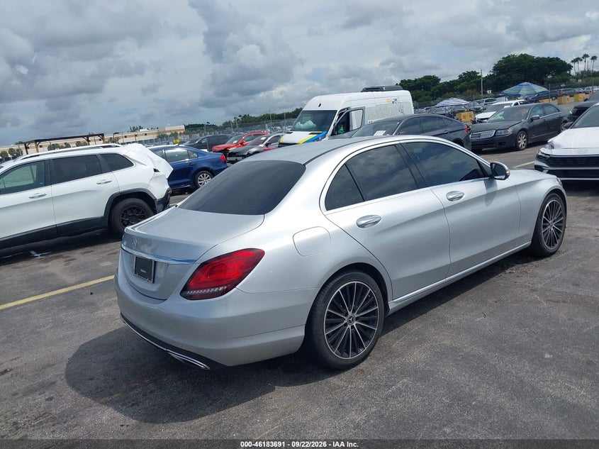 Vin: w1kwf8db2mr650720, lot: 46683551, mercedes-benz c 300 sedan 20214