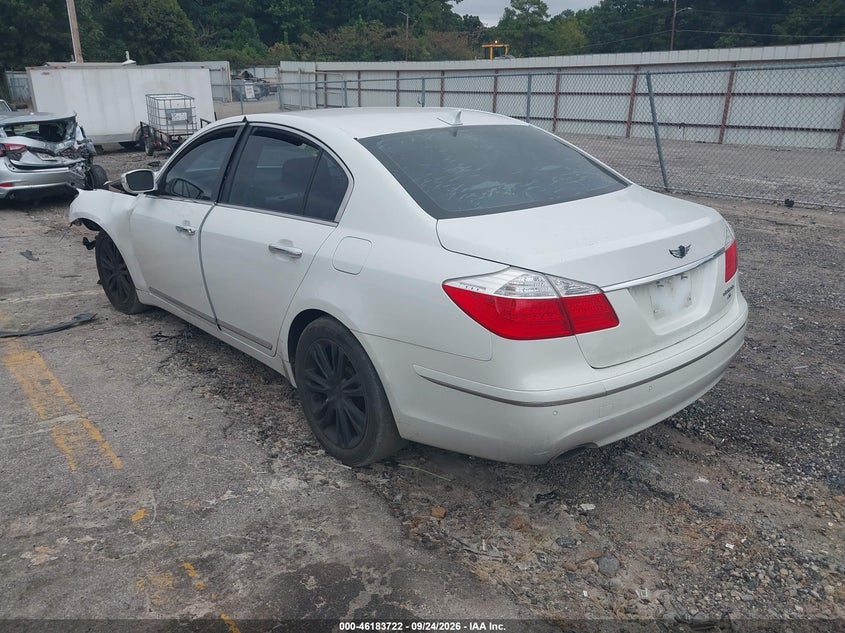 Vin: kmhgc4dfxbu114381, lot: 46683582, hyundai genesis 4.6 20113