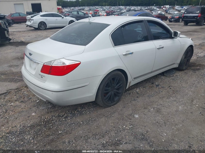 Vin: kmhgc4dfxbu114381, lot: 46683582, hyundai genesis 4.6 20114