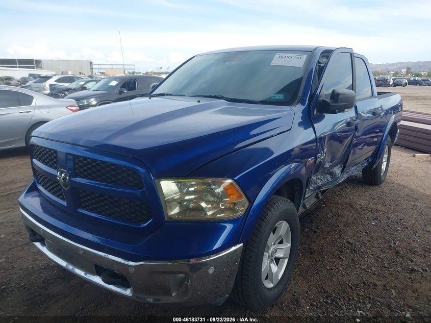 Vin: 1c6rr6lt5fs630087, lot: 46683591, ram 1500 outdoorsman 20152