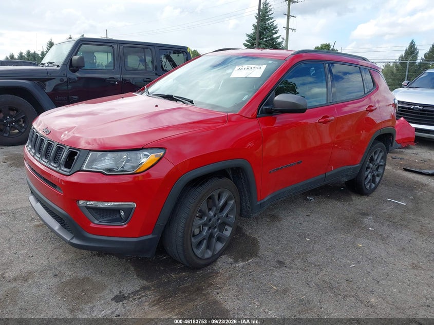 Vin: 3c4njdeb2mt565489, lot: 46683613, jeep compass 80th anniversary 4x4 20212