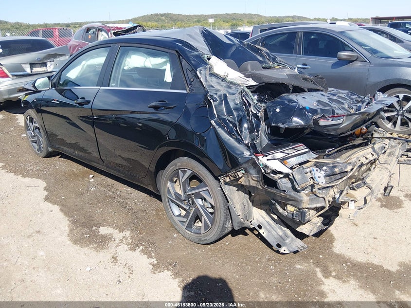 Vin: kmhln4dj4su142402, lot: 46683660, hyundai elantra hybrid limited 20253