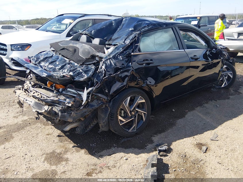 Vin: kmhln4dj4su142402, lot: 46683660, hyundai elantra hybrid limited 20254