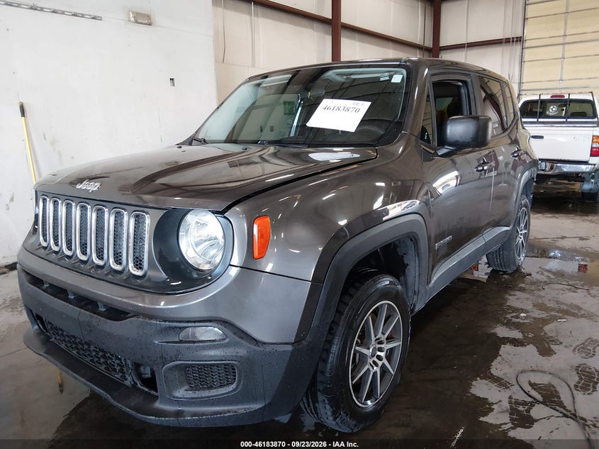 Vin: zaccjbab6hpg00145, lot: 46683730, jeep renegade sport 4x4 20172