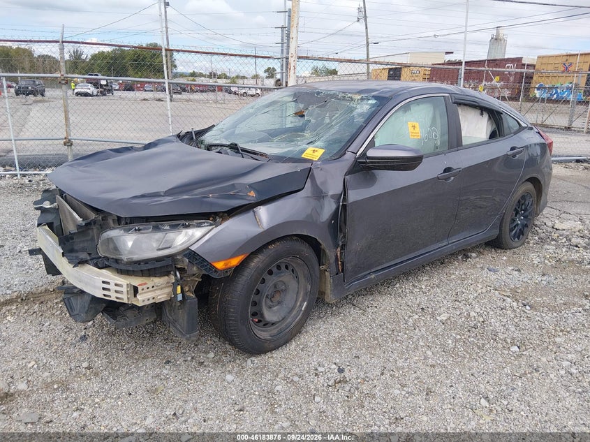 2017 Honda Civic Lx, All Over, IAAI, VIN 19XFC2F56HE054602 — photo 2