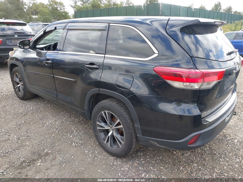 Vin: 5tdzarfh5hs026477, lot: 46683779, toyota highlander le 20173